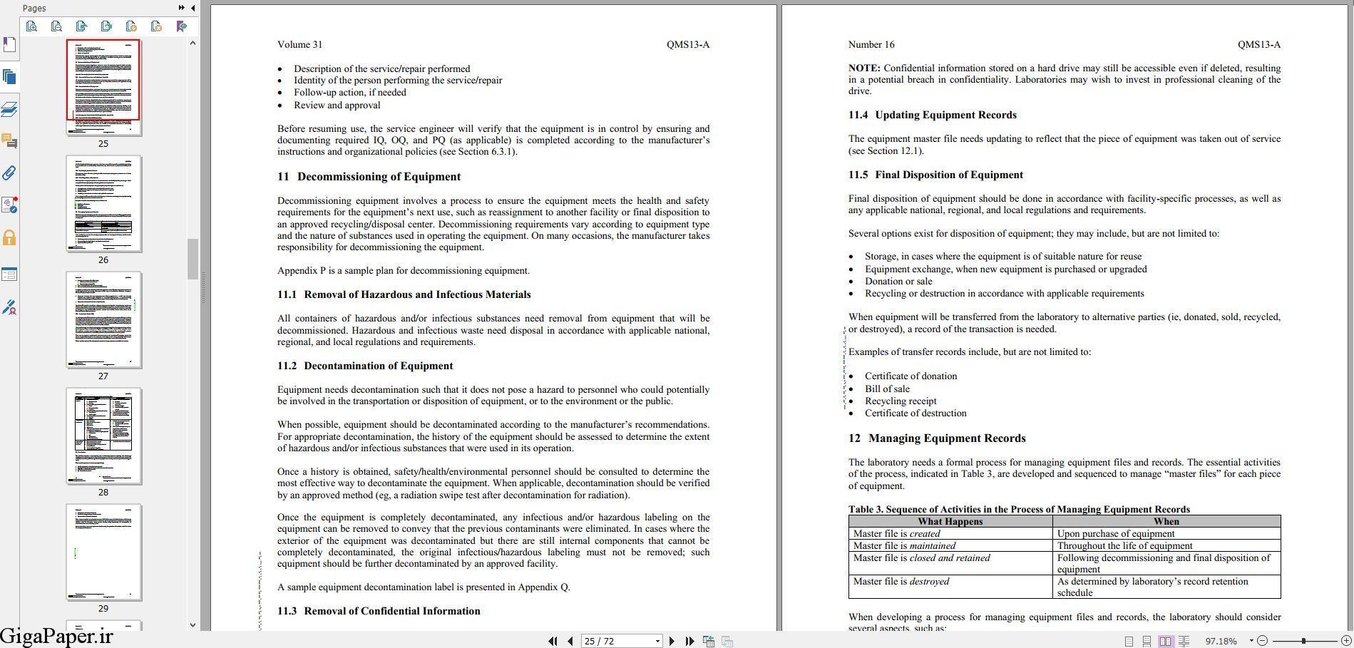 دانلود استاندارد CLSI QMS03 Training and Competence Assessment